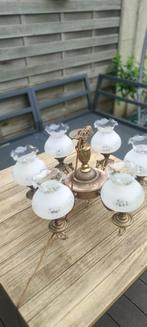 Prachtige vintage koperen luster, slechts 1 dag beschikbaar, Maison & Meubles, Lampes | Suspensions, Enlèvement, Utilisé, 50 à 75 cm