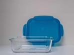 Tupperware PremiaGlass - Glas - 1 Liter - Blauw, Nieuw, Ophalen of Verzenden, Wit, Bus of Trommel