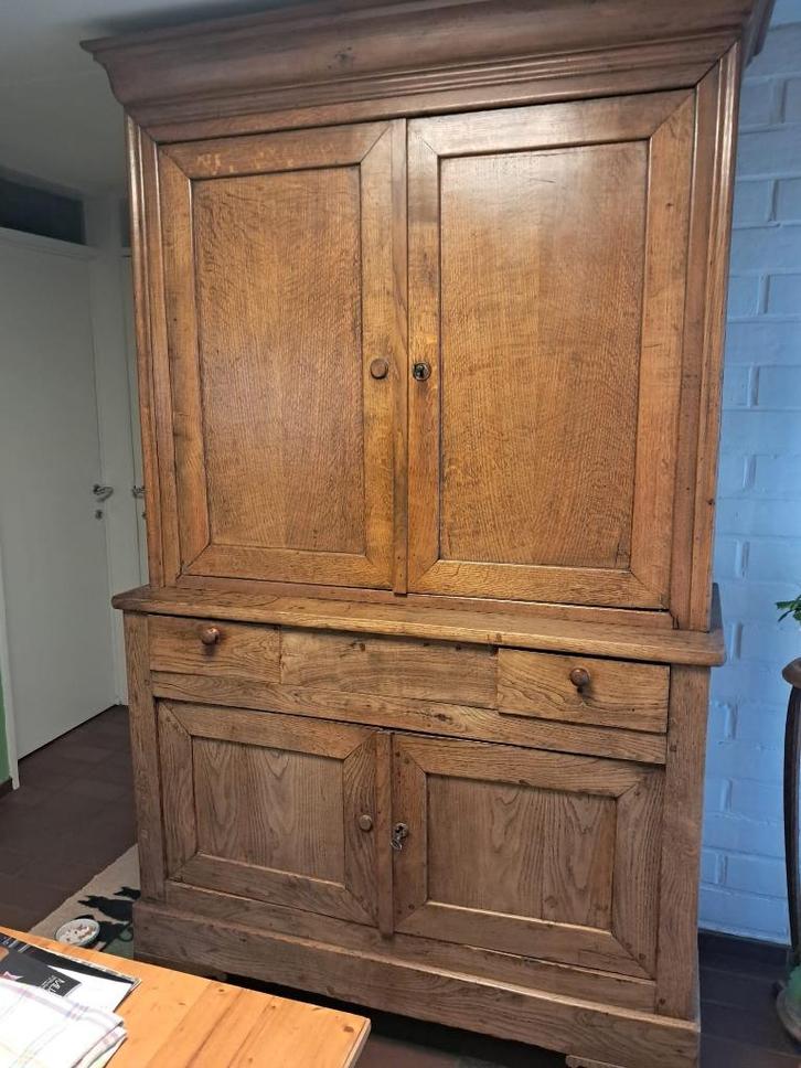 Cabinet abbatial rural, Maison & Meubles, Armoires | Buffets, Utilisé, 200 cm ou plus, 100 à 150 cm, 25 à 50 cm, Avec tiroir(s)