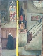 BRUGGE POTTERIE: olie op doek M.Meire 1893, Ophalen of Verzenden