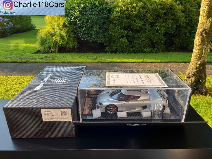 FrontiArt 1/18 Koenigsegg CC850 argenté, Hobby & Loisirs créatifs, Voitures miniatures | 1:18, Neuf, Enlèvement ou Envoi