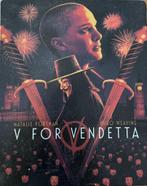 V for Vendetta (Steelbook, 4K Blu-ray, NL-uitgave), Comme neuf, Enlèvement ou Envoi, Action
