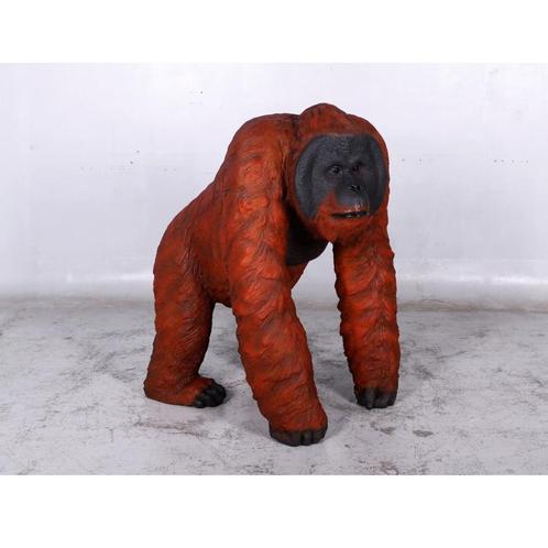 Walking Male Orangutan beeld – Orang Oetan Hoogte 110 cm, Verzamelen, Dierenverzamelingen, Nieuw, Ophalen