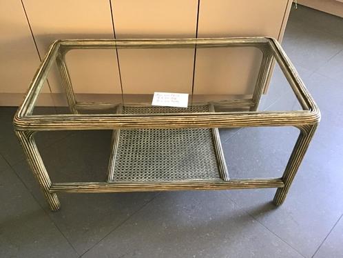 mooie salontafel van 100 cm lang, Huis en Inrichting, Tafels | Salontafels, Gebruikt, Glas, Ophalen