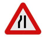 Verkeersbord Rijbaanversmalling links, Doe-het-zelf en Bouw, Ophalen of Verzenden, Nieuw