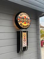 Support mural, applique GLOBE USA BARBER , COIFFEUR...