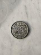 2 Francs, Travail Famille Patrie , 1943, Frankrijk, Ophalen of Verzenden, Frankrijk