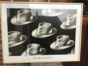 Kader met Borsalino print- afmeting met kader: 82cmx62 