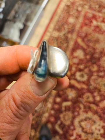 Zilveren ring met stempel beschikbaar voor biedingen