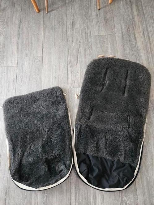 Antracietkleurige Kaiser voetenzak van schapenvacht, Kinderen en Baby's, Dekens, Slaapzakjes en Inbakerproducten, Zo goed als nieuw