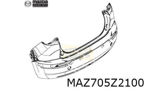 Mazda MX-30 (7/20-) achterbumper (bij blind spot monitor) (t, Auto-onderdelen, Carrosserie, Bumper, Mazda, Achter, Nieuw, Verzenden