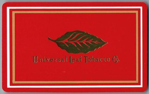 speelkaart - LK12391 - 2x Universal Leaf tabacco, Verzamelen, Speelkaarten, Jokers en Kwartetten, Zo goed als nieuw, Speelkaart(en)