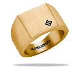 RING MAJOR ALPHA SIERRA MET 60% KORTING! 💯%NIEUW, Ophalen of Verzenden, Nieuw, Goud