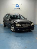 Mercedes-Benz C200 Compressor Sport Edition, Auto's, Zwart, 4 cilinders, Blauw, Leder en Stof