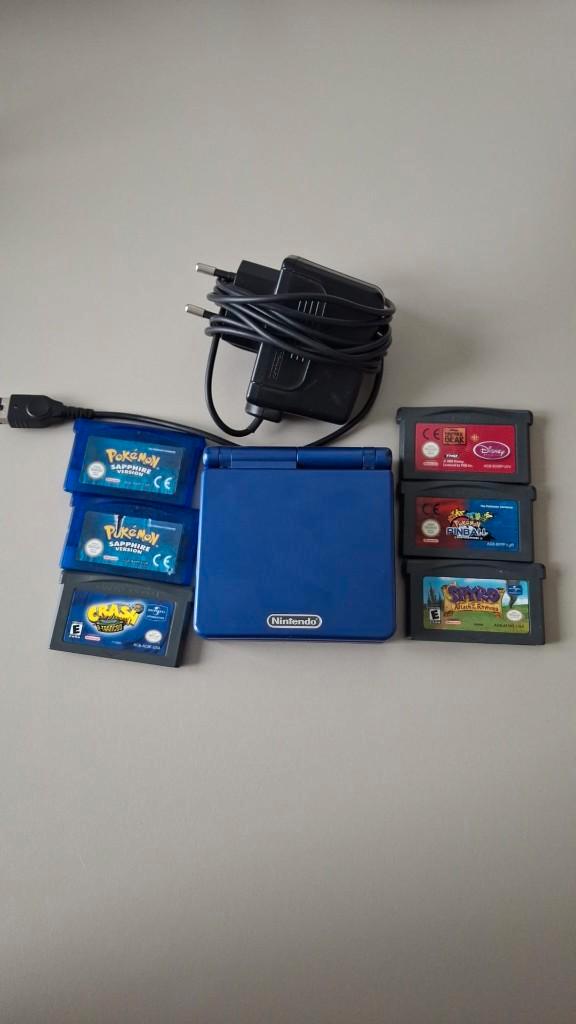 Gameboy advance ps + Lader + 6 games, Consoles de jeu & Jeux vidéo, Consoles de jeu | Nintendo Game Boy, Utilisé, Game Boy Advance SP
