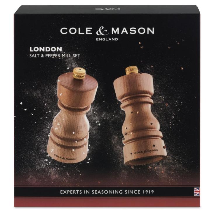 Giftbox Peper- en Zoutmolen 13cm | beukenhout | Model London, Huis en Inrichting, Keuken | Servies, Nieuw, Overige typen, Overige stijlen