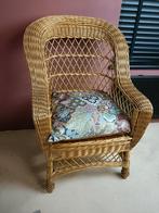 Rotan fauteuil, Huis en Inrichting, Fauteuils, Ophalen of Verzenden, Zo goed als nieuw, 50 tot 75 cm, Riet of Rotan