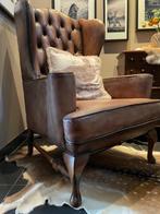 Lederen Wingchair Engelse stijl, Ophalen