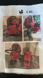 Poussette 3 en 1 rouge quiny (3 roues), Kinderen en Baby's, Kinderwagens en Combinaties, Ophalen, Quinny, Zo goed als nieuw, Combiwagen