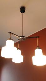 vintage hanglamp, Ophalen, 50 tot 75 cm, Zo goed als nieuw, Glas