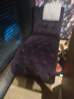 Paarse fauteil/lounge, Ophalen