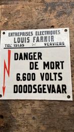 Elektriciteitsbordje emaille, Ophalen of Verzenden, Zo goed als nieuw