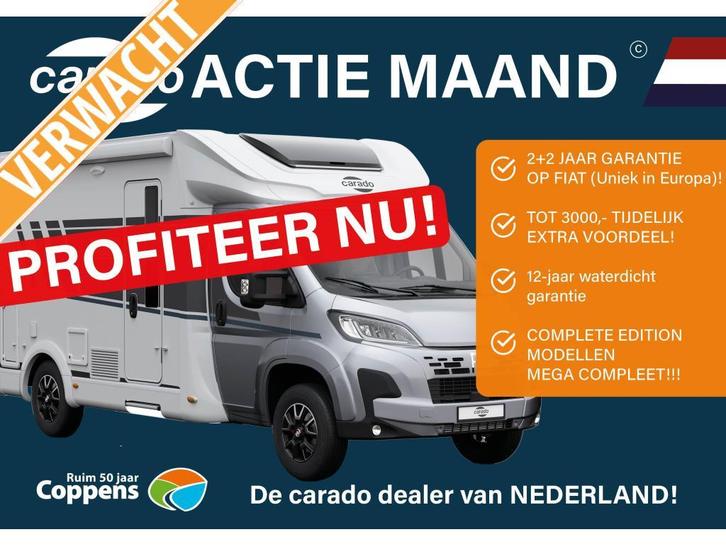 Carado T135 PRO+ AUTOMAAT !, Caravans en Kamperen, Mobilhomes, tot en met 2, Half-integraal, Carado, Diesel, Automaat, 5 tot 6 meter
