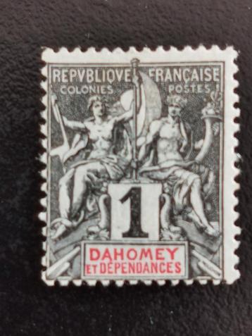 Dahomey 1901 *, Enlèvement ou Envoi, Autres pays, Non oblitéré