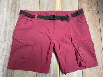 Quechua short trek rando 46 XL licht bordeaux met 4 zakken beschikbaar voor biedingen