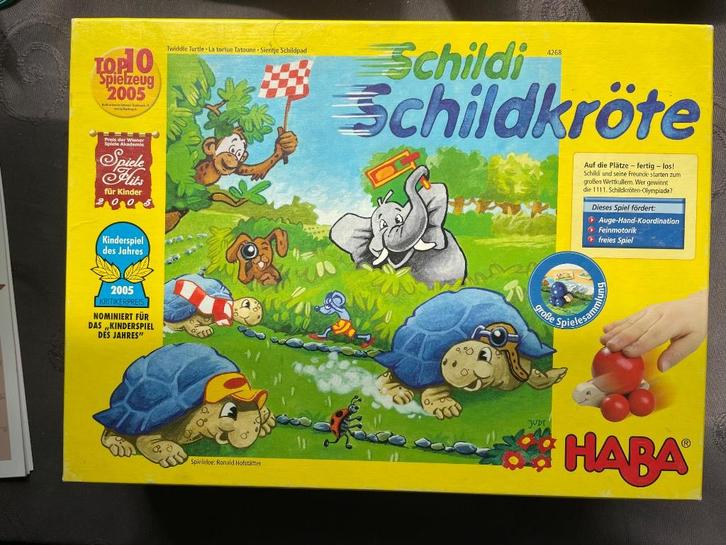 Sientje schildpad HABA, Hobby en Vrije tijd, Gezelschapsspellen | Bordspellen, Gebruikt, Een of twee spelers, Drie of vier spelers