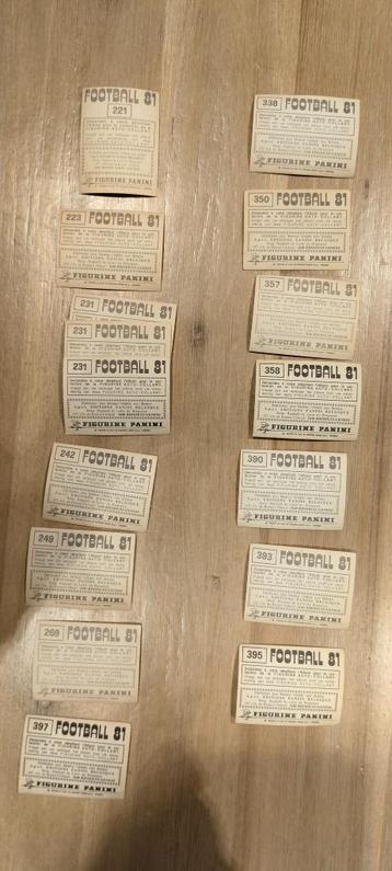 Panini stickers Football 81 beschikbaar voor biedingen