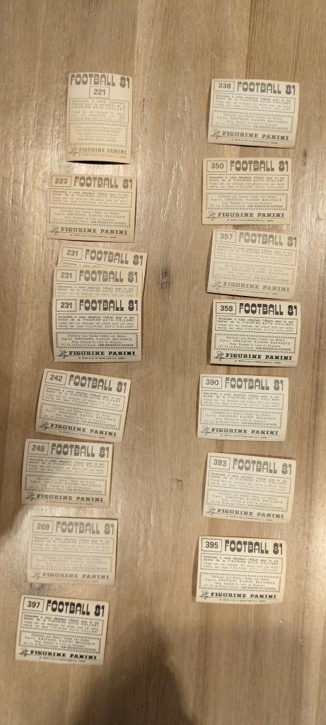 Panini stickers Football 81, Verzamelen, Sportartikelen en Voetbal, Zo goed als nieuw, Poster, Plaatje of Sticker, Ophalen of Verzenden