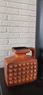 Vintage keramiek fat lava blokvaas VEB Haldensleben 4074, Antiek en Kunst, Antiek | Keramiek en Aardewerk, Ophalen