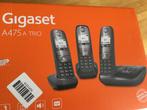 Gigaset A475A - 3 telefoons, Ophalen of Verzenden, Zo goed als nieuw, 3 handsets