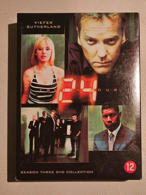 DVD '24' - Seizoen 3, Cd's en Dvd's, Dvd's | Actie, Zo goed als nieuw, Actie, Boxset, Vanaf 12 jaar, Ophalen of Verzenden