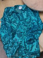 Feestje? Glitterblouse groen-blauw maat 164 (3 voor 15€), Ophalen of Verzenden, Zo goed als nieuw, Kostuum
