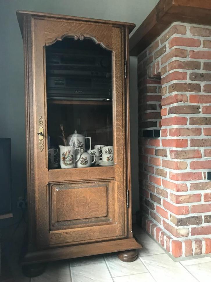 vitrinekast, Maison & Meubles, Armoires | Vitrines, Comme neuf, 100 à 150 cm, 50 à 100 cm, 25 à 50 cm, Avec porte(s), Avec tablette(s)