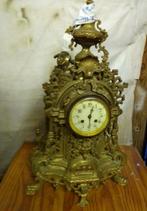 CHEMINÉE EN BRONZE MASSIF NOIR, Antiquités & Art, Antiquités | Horloges, Enlèvement ou Envoi