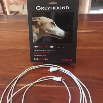 Audioquest Greyhound 3M subwooferkabel beschikbaar voor biedingen