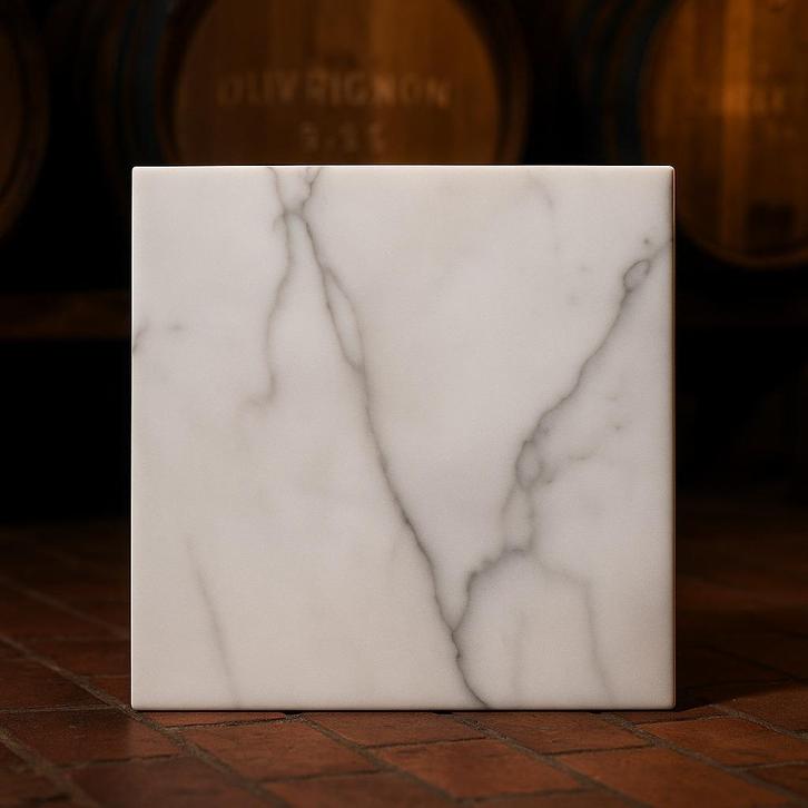 Marbre naturel blanc BLANCO IBIZA - Marbre naturel blanc, Bricolage & Construction, Dalles & Carrelages, Neuf, Carrelage de sol