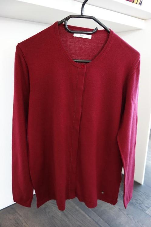 Cardigan bordeaux "BRAX" Envoi compris, Kleding | Dames, Truien en Vesten, Gedragen, Verzenden