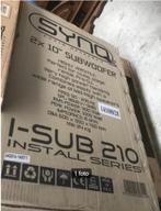 Syncq 2x10" Subwoofer / i-sub 210" install series - Nieuw, Subwoofer, Nieuw, 120 watt of meer, Ophalen