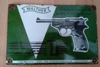 Walther emaille bord, Antiek en Kunst, Verzenden
