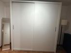 Kleerkast wit schuifdeuren, Ophalen, Gebruikt, 200 cm of meer, 50 tot 75 cm