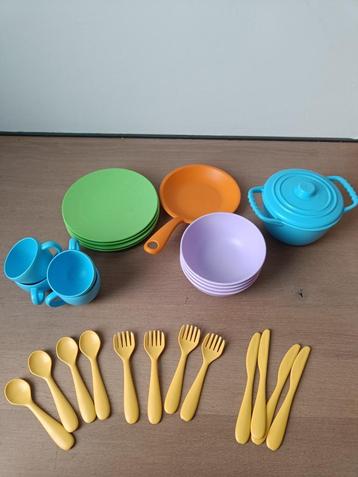 green toys kook en dinerset duurzaam gerecycleerd disponible aux enchères