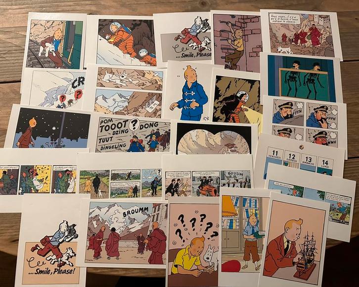 Prachtig Kuifje lot met ansicht- en telefoonkaarten en meer!, Verzamelen, Stripfiguren, Zo goed als nieuw, Kuifje, Ophalen of Verzenden