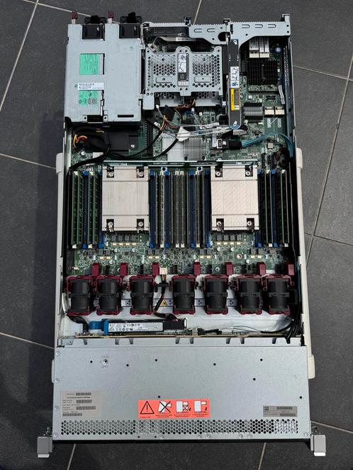 HP server DL360 G9 1U 2x E5-2680 v4 128GB 16TB HDD 2x1400W, Computers en Software, Servers, Gebruikt, 2 tot 3 Ghz, 128 GB, Hot swappable onderdelen