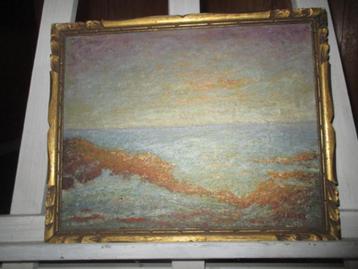 Schilderij " Zeezicht met duinen" beschikbaar voor biedingen