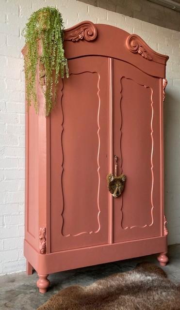 Antiek vintage Biedermeier meidenkast,speelgoedkast restyled, Antiek en Kunst, Antiek | Meubels | Kasten, Ophalen of Verzenden