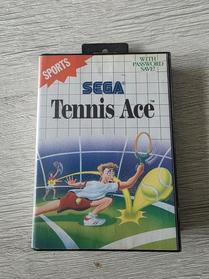 Tennis Ace - Sega Master-systeem, Games en Spelcomputers, Games | Sega, Gebruikt, Master System, Sport, 2 spelers, Ophalen of Verzenden